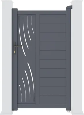 Produktbild von Gartentür 1m VELETA H.180cm + Öffnungsumkehrsatz