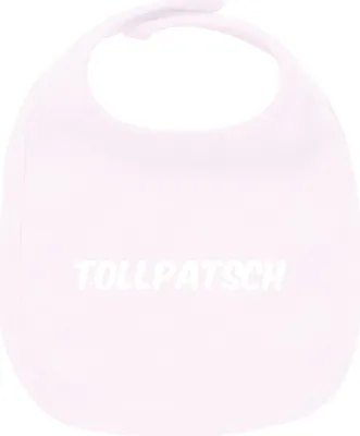 Produktbild von Huuraa Unisex Babylatz Tollpatsch Schriftzug Geschenk Babypink  Baumwolle Tollpatsch Mitbringsel
