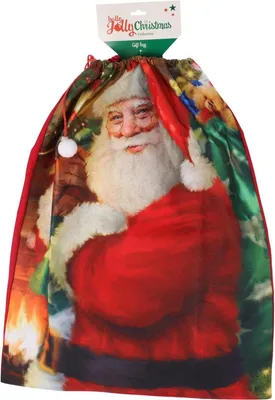 Zdjęcie produktu dla Worek na prezenty 60×78 cm - świąteczny worek z Ojcem Gwiazdką