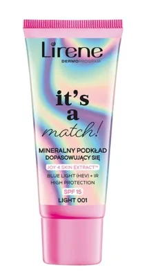 Produktbild von Lirene It's a Match! Mineralny podkład SPF15 Light 001, 30 ml