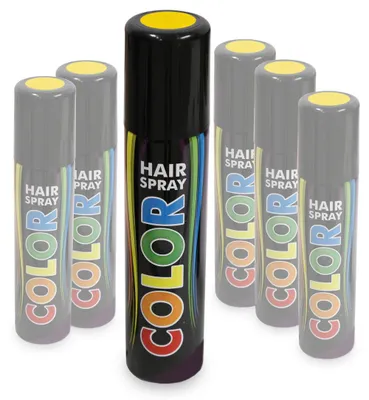Produktbild von Hairspray Color in verschiedenen Farben buntes Haarspray Haarschmuck farbig (Gelb)