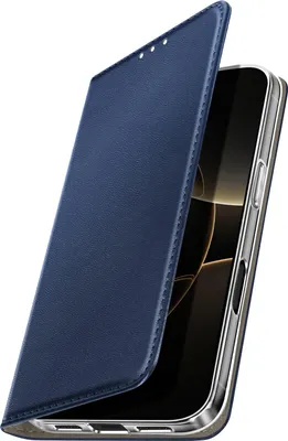 Image de Avizar, étui portefeuille pour iPhone 17 Pro avec compartiment pour cartes et fonction support vidéo, bleu nuit