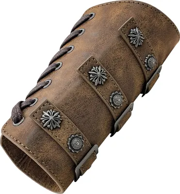 Produktbild von Handgelenkschutz für Erwachsene beim Radfahren, Cosplay-Retro-Armband, verschleißfest, verstellbar, mit Schnürung