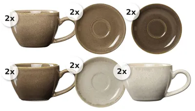 Produktbild von Espressotassen-Set 12 tlg. Sahara