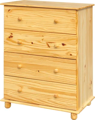Produktbild von SIT Möbel Kommode mit 4 Schubladen | Kiefer-Holz massiv | natur | B 80 x T 43 x H 102 cm | 19000-63 | Serie KOMMODE