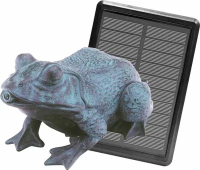 Produktbild von Heissner SOLAR Teichfigur "Frosch" mit Wasserspielpumpe