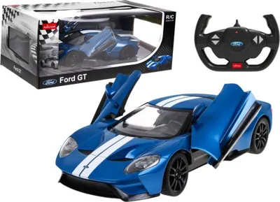 Image de Voiture télécommandée modèle Ford Gt 1:14, ouverture des portes, bleu