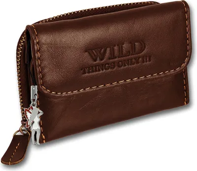 Obrázok produktu pre Wild Things Only peňaženka z pravej kože pre mladých ľudí hnedá 9x3x6,5cm vrátane prívesku víly D2OPJ120N