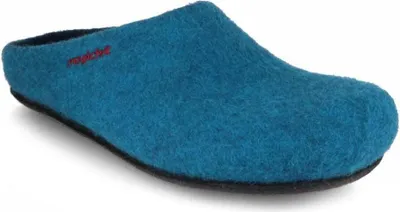 Produktbild von Magicfelt Hausschuhe 709 für Damen & Herren - Pantoffel aus 100% Merino-Wolle Petrol ,41