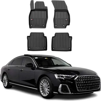 Obrázek produktu pro 2017-2025 Audi A8 S8 D5 Podlahové rohože TPE černé 4 ks