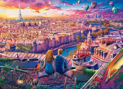 Zdjęcie produktu dla EUROGRAPHICS Puzzle Paris Centuries 1000 elementów