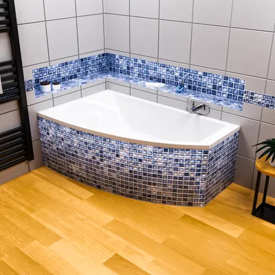 Produktbild von ECOLAM Eckbadewanne Badewanne Acrylwanne HELA Acryl Sanitäracryl 150x90 cm LINKS + Ablaufgarnitur Viega Ab- und Überlauf Automatik Füße Silikon pflegeleicht Qualitätswanne