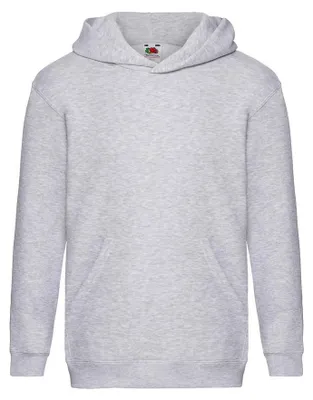 Image de Fruit of the Loom - Sweat à capuche « Premium » pour enfants FK2724 (152-158) (gris chiné)