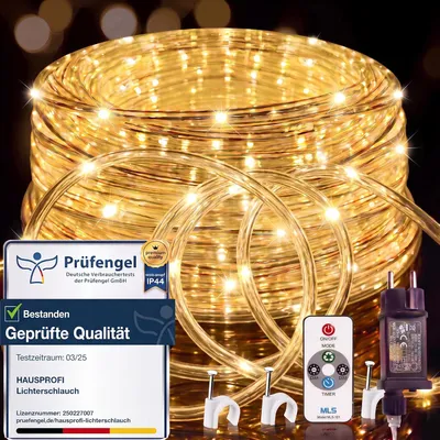 Obrázek produktu pro LED světelný řetěz - 30 metrů - 600 LED diod - Světelný řetěz s dálkovým ovládáním - Vhodný pro vnitřní i venkovní použití - 8 režimů - Stmívatelný - LED pásek