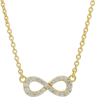 Produktbild von JuwelmaLux Infinity Kette 925 Silber vergoldet JL16-05-0389 45 cm