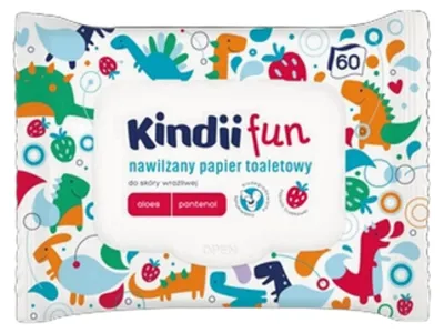 Zdjęcie produktu dla Papier nawilżany Kindii, 60 szt.