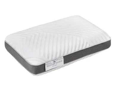 Produktbild von Reisekissen SILVERCROWN Motion | weiß | Nackenkissen | 30x20x8 cm | Visco- und Gelschaum
