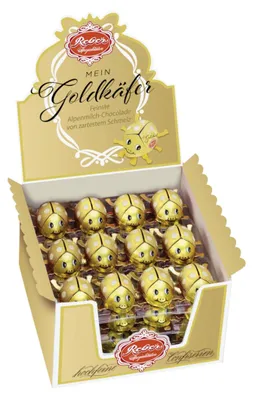 Zdjęcie produktu dla Reber Mein Goldkäfer – najwyższej jakości czekolada mleczna, opakowanie 15g