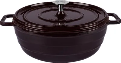 Produktbild von Sallys Gusseisentopf Ela - Plum Purple Majolika