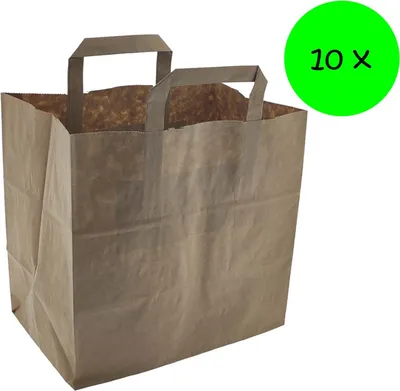Obrázek produktu pro Papírová taška 260 + 170 x 250 mm 10 kusů