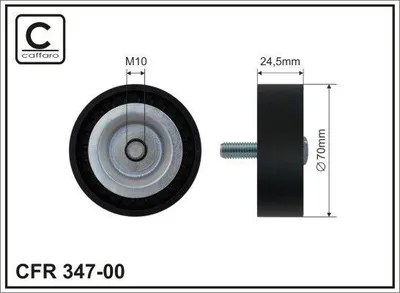 Produktbild von CAFFARO Dreh-/Führungsrolle, Keilriemen 347-00