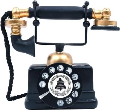 Obrázok produktu pre Retro telefón s otočným číselníkom na dekoráciu do baru a obývacej izby