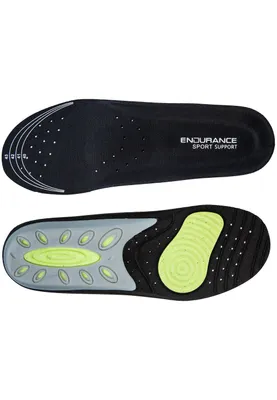 Produktbild von ENDURANCE Einlegesohlen Sport Support mit schnelltrocknender Funktion 1001 Black 44-48