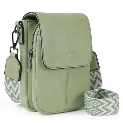 Produktbild von Umhängetasche Damen Handy Crossbody Bag Handytasche zum Umhängen Damen Klein Ciryrucksack damen für Pendeln Reise Campus Sport Rucksäcke (Hellgrün)