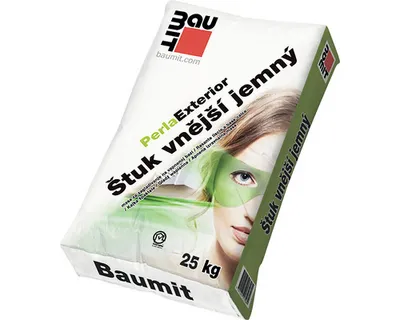 Obrázek produktu pro Štuková omítka BAUMIT Perlaexterior univerzální 25 kg bílá