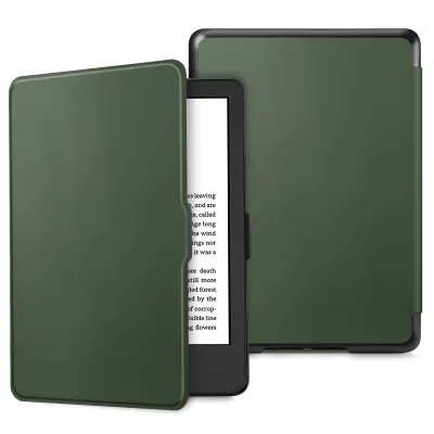 Produktbild von Fintie Hülle für 6" Kindle (11. Generation - 2022) (Modellnummer: C2V2L3), Die dünnste leichteste Schutzhülle mit Auto Sleep/Wake (Nicht GEEIGNET für 6"/ 6,8" Kindle Paperwhite), Alpingrün