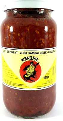 Produktbild von Wendjoe XXL Glas Sambal Oelek - SCHARF / Chilli Paste Chillisoße 1100g