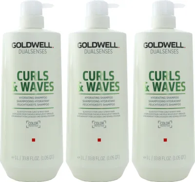 Produktbild von Goldwell Dualsenses Curls & Waves Hydrating 3 x 1000 ml Shampoo Set
