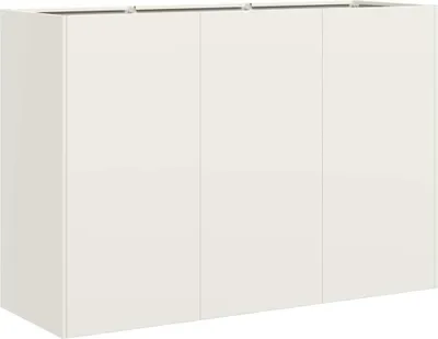 Produktbild von vidaXL Pflanzkübel Weiß 120x40x80 cm Kaltgewalzter Stahl