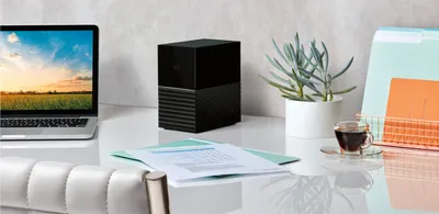 Produktbild von Western Digital My Book Duo Laufwerksgehäuse 36 TB Desktop Schwarz