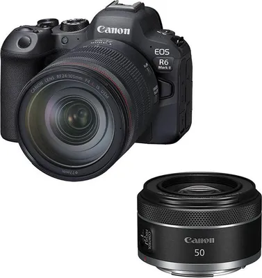 Immagine prodotto di CANON EOS R6 MARK II + obiettivo RF 24-105mm f/4L IS USM + RF 50mm f/1.8 STM