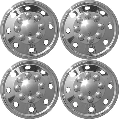 Produktbild von Radzierblenden 16 Zoll Chrom Wohnmobil Camper Radkappen 4er Set für Transporter Stahlfelgen gewölbt