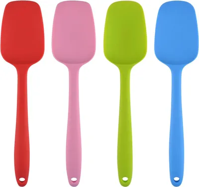 Produktbild von Kochbesteck-Set Silicone Löffel Set 4-teilig, Hitzebeständig, Spülmaschinenfest, für Kochen und Backen