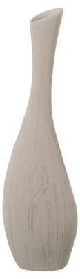 Keramik-Bodenvase, geraspelt, rau, 17x17x60 cm