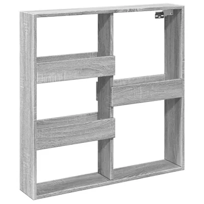 Obrázok produktu pre Nástenná skrinka sivá sonoma 80x15x80 cm kompozitné drevo