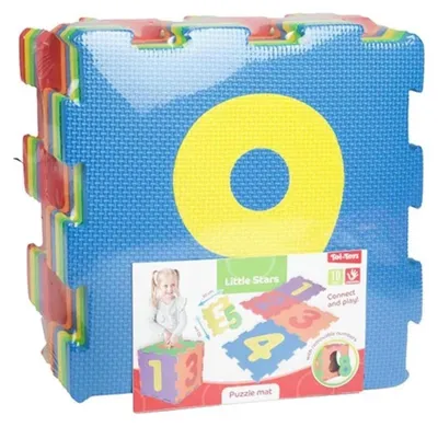 Image de Toi-Toys Tapis de jeu en mousse Tapis puzzle avec chiffres - Jouets éducatifs