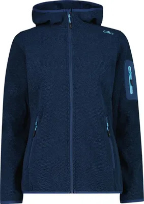 Immagine prodotto di Donna Giacca in pile FIX Cappuccio blu inchiostro-chiaro (01MU) 40