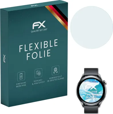 Produktbild von atFoliX FX-ActiFleX 3x Schutzfolie kompatibel mit Huawei Watch 3 Folie