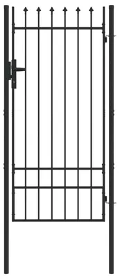 Zdjęcie produktu dla vidaXL Brama ogrodzeniowa BOXTEL, 103 x 250 cm, stal malowana proszkowo, kolor szary