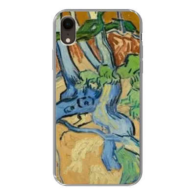 Produktbild von MuchoWow® Handyhülle Schutzhülle Hülle für iPhone XR Baumwurzeln - Vincent van Gogh Silikon Softcase Handy Hülle - Schutzdeckel