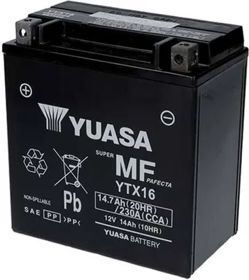 Immagine prodotto di Batteria Yuasa YTX16 12V/14AH sigillata attivata