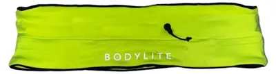 Image de Ceinture de course Bodylite Gear jaune fluo, taille S - Accessoires de sport : ceinture de course