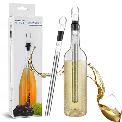 Weinflaschenkühler aus Edelstahl, Flaschenkühler, Geschenk