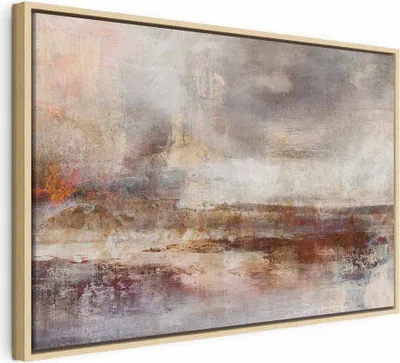 Produktbild von Italienischer Leinwand Leinwandbild - Transience (1 Part) Wide 120x80 cm Abstrakt n-A-1400-b-a