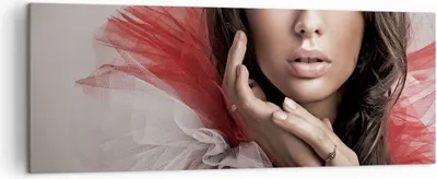 Produktbild von Bild auf Leinwand - Leinwandbild - Schönheit kleid mode modell - 140x50cm - Wand Bild - Wanddeko - Leinwanddruck - Bilder - Kunstdruck - Wanddekoration - Leinwand bilder - Wandkunst - AB140x50-2137