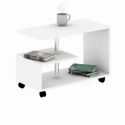 Image de Skye Decor, Karanfil - White, Tables basses, blanc, 80 x 52,5 x 40 cm